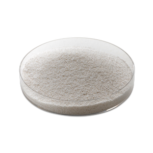 A small petri dish full of Activated Alumina filtration media.