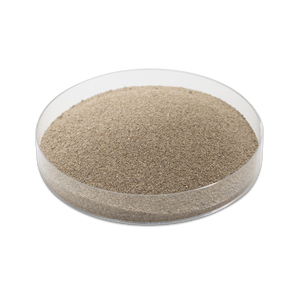 A small petri dish full of CRX-M filtration media.